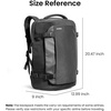 image:imagetomtoc Travel Backpack 40L TSA Carry On Bag Flight Approved PFAS FreeBlack