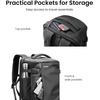 image:imagetomtoc Travel Backpack 40L TSA Carry On Bag Flight Approved PFAS FreeBlack