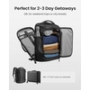 image:imagetomtoc Travel Backpack 40L TSA Carry On Bag Flight Approved PFAS FreeBlackripstop