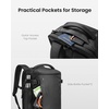 image:imagetomtoc Travel Backpack 40L TSA Carry On Bag Flight Approved PFAS FreeBlackripstop