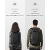 image:imagetomtoc Travel Backpack 40L TSA Carry On Bag Flight Approved PFAS FreeBlackripstop