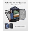 image:imagetomtoc Travel Backpack 40L TSA Carry On Bag Flight Approved PFAS FreeCoastal Blueripstop