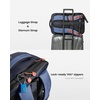 image:imagetomtoc Travel Backpack 40L TSA Carry On Bag Flight Approved PFAS FreeCoastal Blueripstop