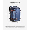 image:imagetomtoc Travel Backpack 40L TSA Carry On Bag Flight Approved PFAS FreeCoastal Blueripstop
