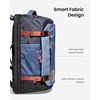 image:imagetomtoc Travel Backpack 40L TSA Carry On Bag Flight Approved PFAS FreeCoastal Blueripstop