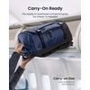image:imagetomtoc Travel Backpack 40L TSA Carry On Bag Flight Approved PFAS FreeDark Blueripstop