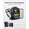 image:imagetomtoc Travel Backpack 40L TSA Carry On Bag Flight Approved PFAS FreeDark Blueripstop