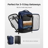 image:imagetomtoc Travel Backpack 40L TSA Carry On Bag Flight Approved PFAS FreeDark Blueripstop