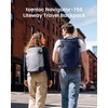 image:imagetomtoc Travel Backpack 40L TSA Carry On Bag Flight Approved PFAS FreeDark Blueripstop