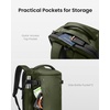 image:imagetomtoc Travel Backpack 40L TSA Carry On Bag Flight Approved PFAS FreeGreenripstop
