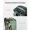 image:imagetomtoc Travel Backpack 40L TSA Carry On Bag Flight Approved PFAS FreeMoss Greenripstop