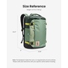 image:imagetomtoc Travel Backpack 40L TSA Carry On Bag Flight Approved PFAS FreeMoss Greenripstop
