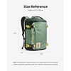 image:imagetomtoc Travel Backpack 40L TSA Carry On Bag Flight Approved PFAS FreeMoss Greenripstop