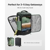 image:imagetomtoc Travel Backpack 40L TSA Carry On Bag Flight Approved PFAS FreeMoss Greenripstop