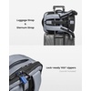 image:imagetomtoc Travel Backpack 40L TSA Carry On Bag Flight Approved PFAS FreeSilver Grayripstop