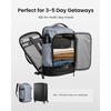 image:imagetomtoc Travel Backpack 40L TSA Carry On Bag Flight Approved PFAS FreeSilver Grayripstop