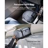 image:imagetomtoc Travel Backpack 40L TSA Carry On Bag Flight Approved PFAS FreeSilver Grayripstop