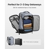 image:imagetomtoc Travel Backpack 40L TSA Carry On Bag Flight Approved PFAS FreeSilver Grayripstop