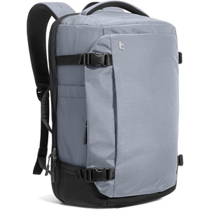image:imagetomtoc Travel Backpack 40L TSA Carry On Bag Flight Approved PFAS FreeSilver Grayripstop